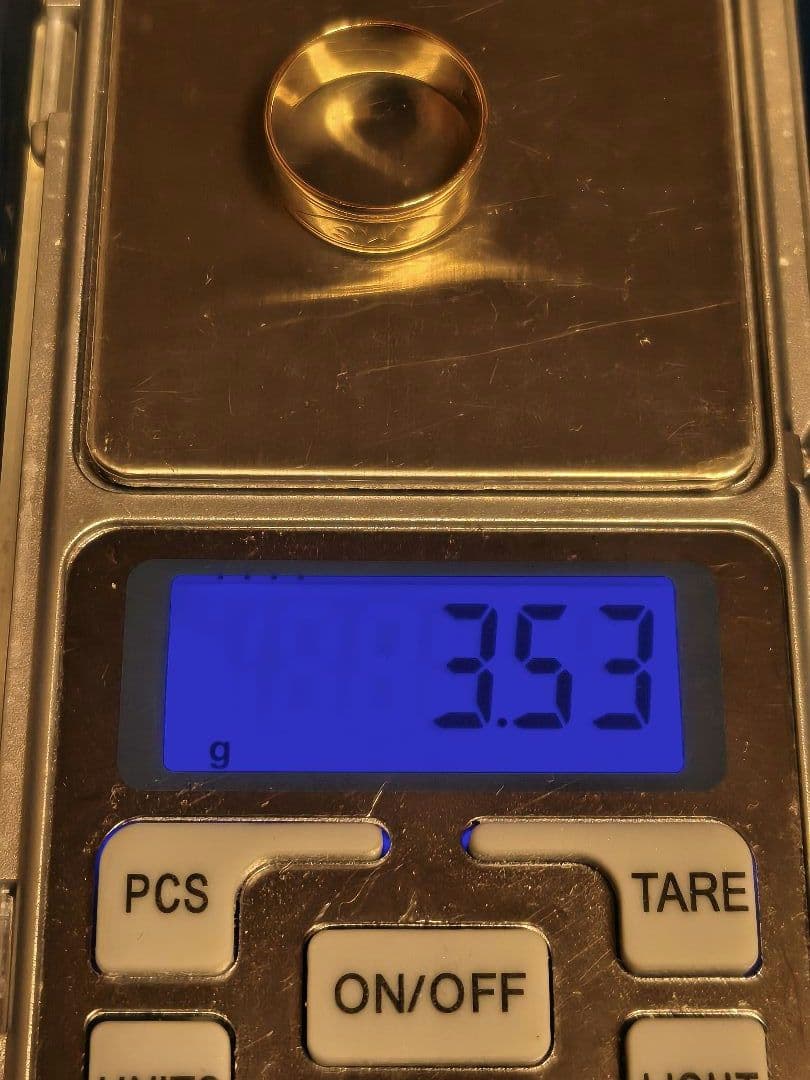 K18 柄 指輪 3.53g 9号