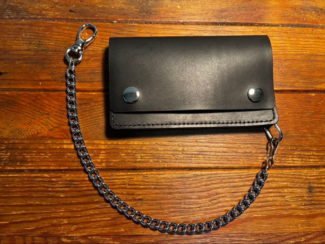 calee×tsyタイプ ミドルトラッカーウォレット チェーンセット 牛革