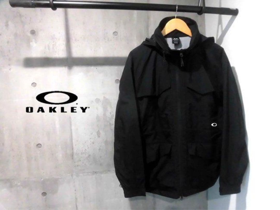美品 OAKLEY オークリー ナイロン ジャケット M65ブラック L サイズ 中古・古着通販】OAKLEY (オークリー) ナイロンジャケット ブラック