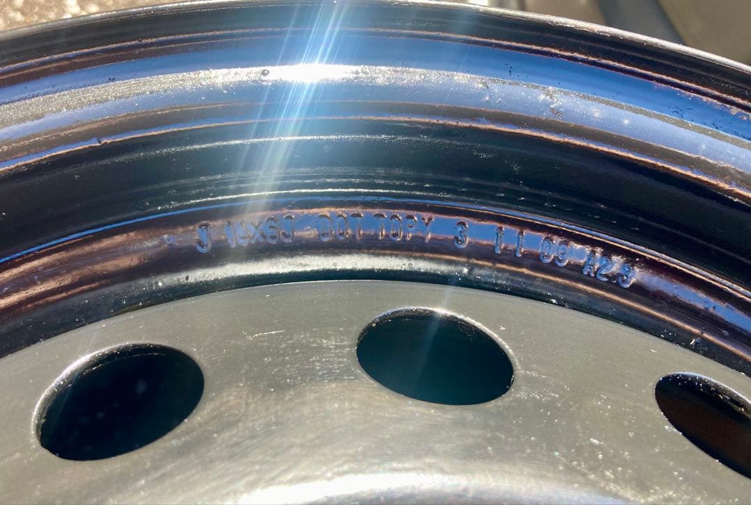 12/16まで値引きA ワイドリム 6J 14インチ鉄ホイールA+B合わせ4本