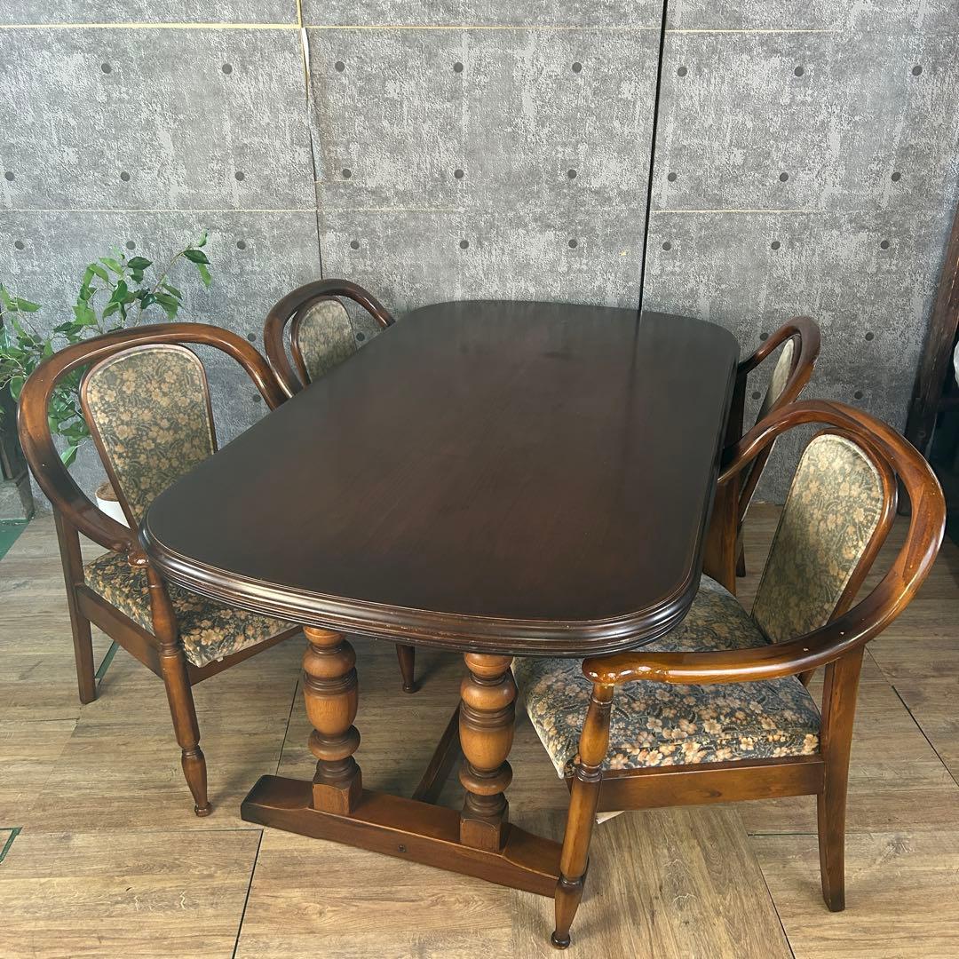 メガネザル꧁カリモク家具 karimoku꧂コロニアルダイニングセット カリモク家具（KARIMOKU FURNITURE） カリモク ダイニングテーブル