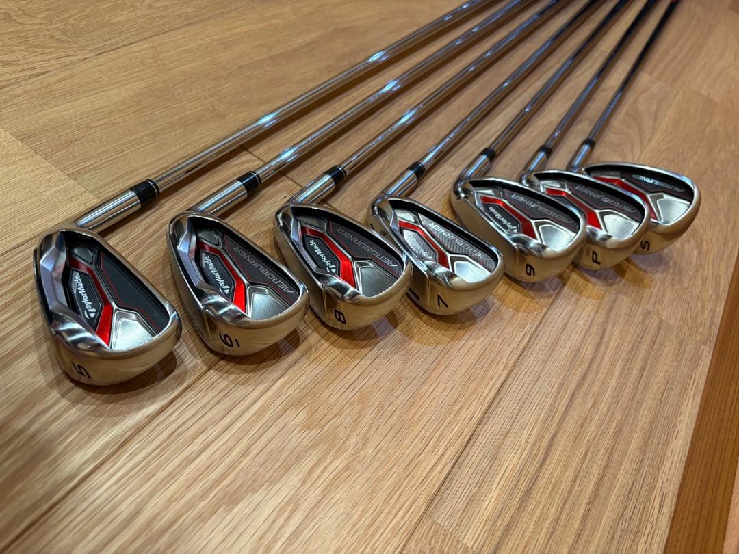 初心者～中級者向け】テーラーメイド エアロバーナー アイアン7本
