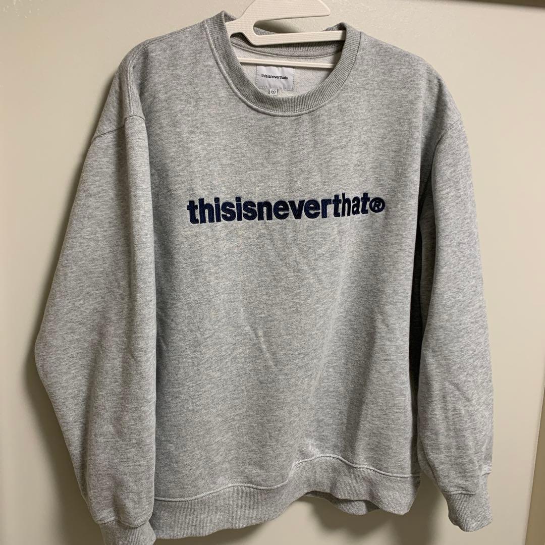 thisisneverthat グレー クルーネックスウェット - メルカリ