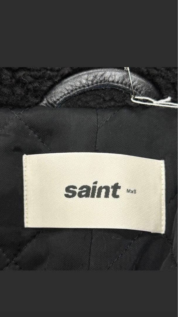 SAINT MICHAEL denimtears ファーコート - メルカリ