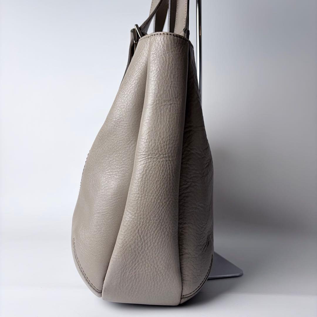 ゆうれい 様専用ヒロフSOROソーロM2wayトートグレージュA4可イタリア製