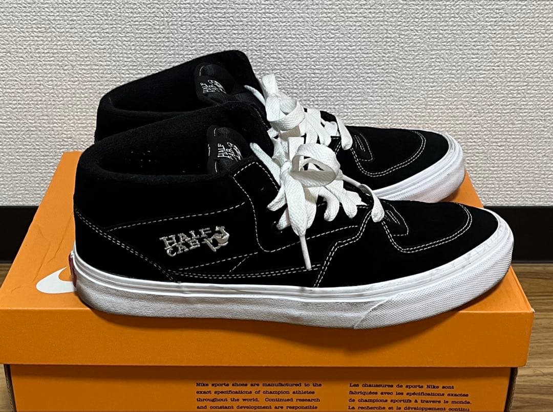 VANS HALF CAB ハーフキャブ ブラック/ホワイト 27.5cm
