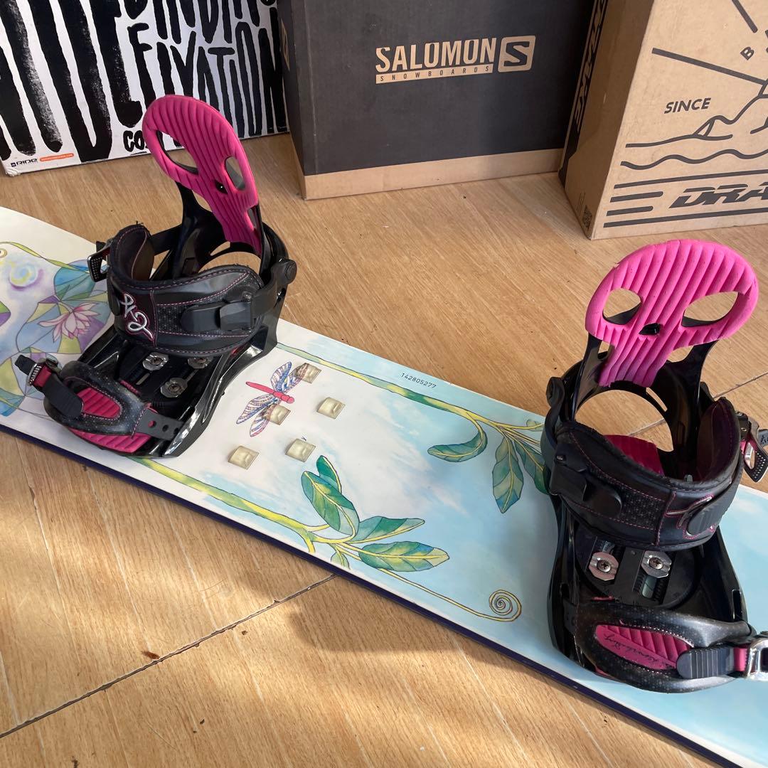 BURTON×K2 シャノンモデルバートン バインディング付 スノーボード