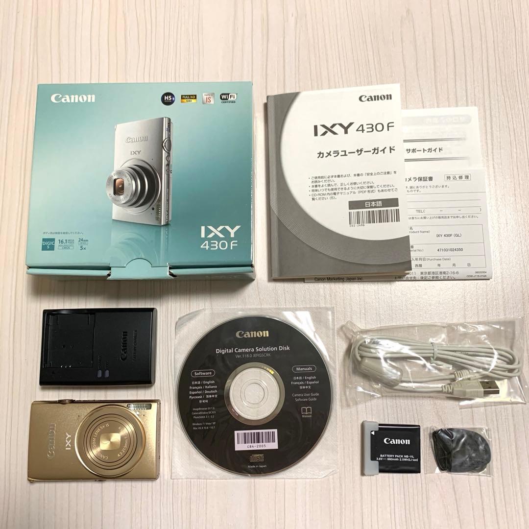 ほぼ未使用】Canon IXY 430F 箱・付属品完備 SDカード付き