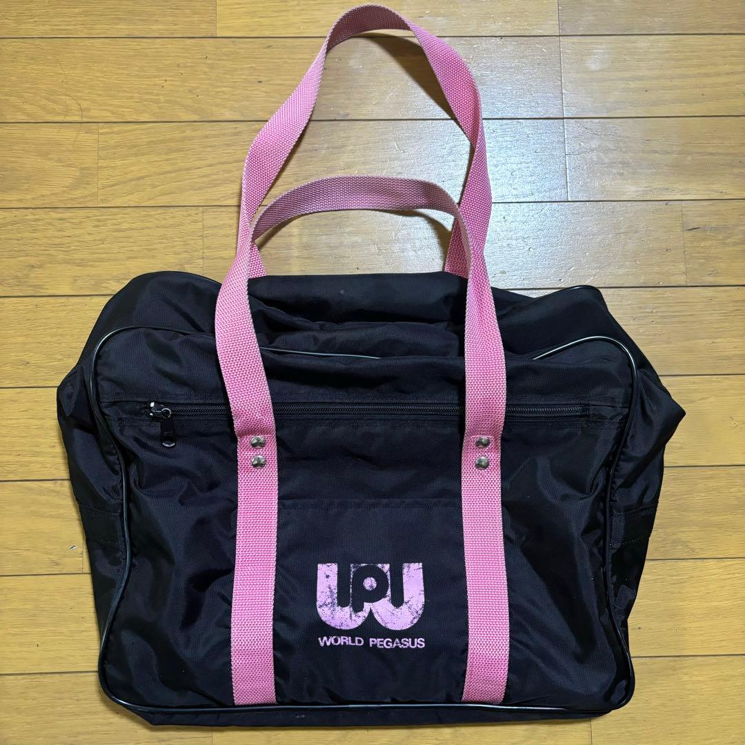 ワールドペガサス 黒ピンク スクールバッグ - メルカリ