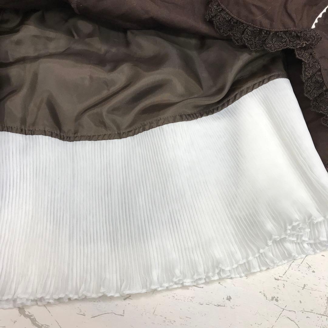 原宿キッズ古着PUTUMAYO ファンタジー レーストリムボリュームスカート