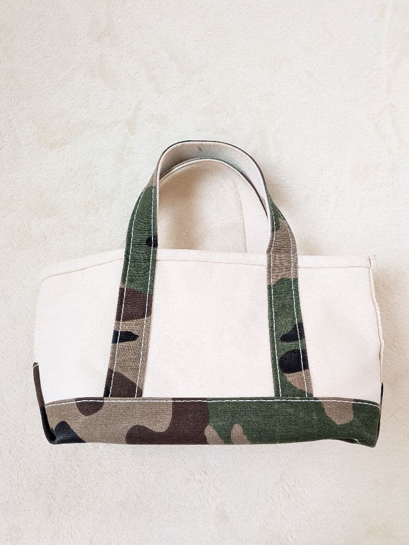 希少　L.L.Bean　キャンバス地トートバック ミニ　迷彩柄　廃盤色　即日発送