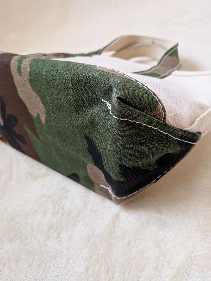 希少　L.L.Bean　キャンバス地トートバック ミニ　迷彩柄　廃盤色　即日発送
