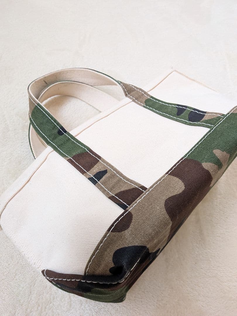 希少　L.L.Bean　キャンバス地トートバック ミニ　迷彩柄　廃盤色　即日発送