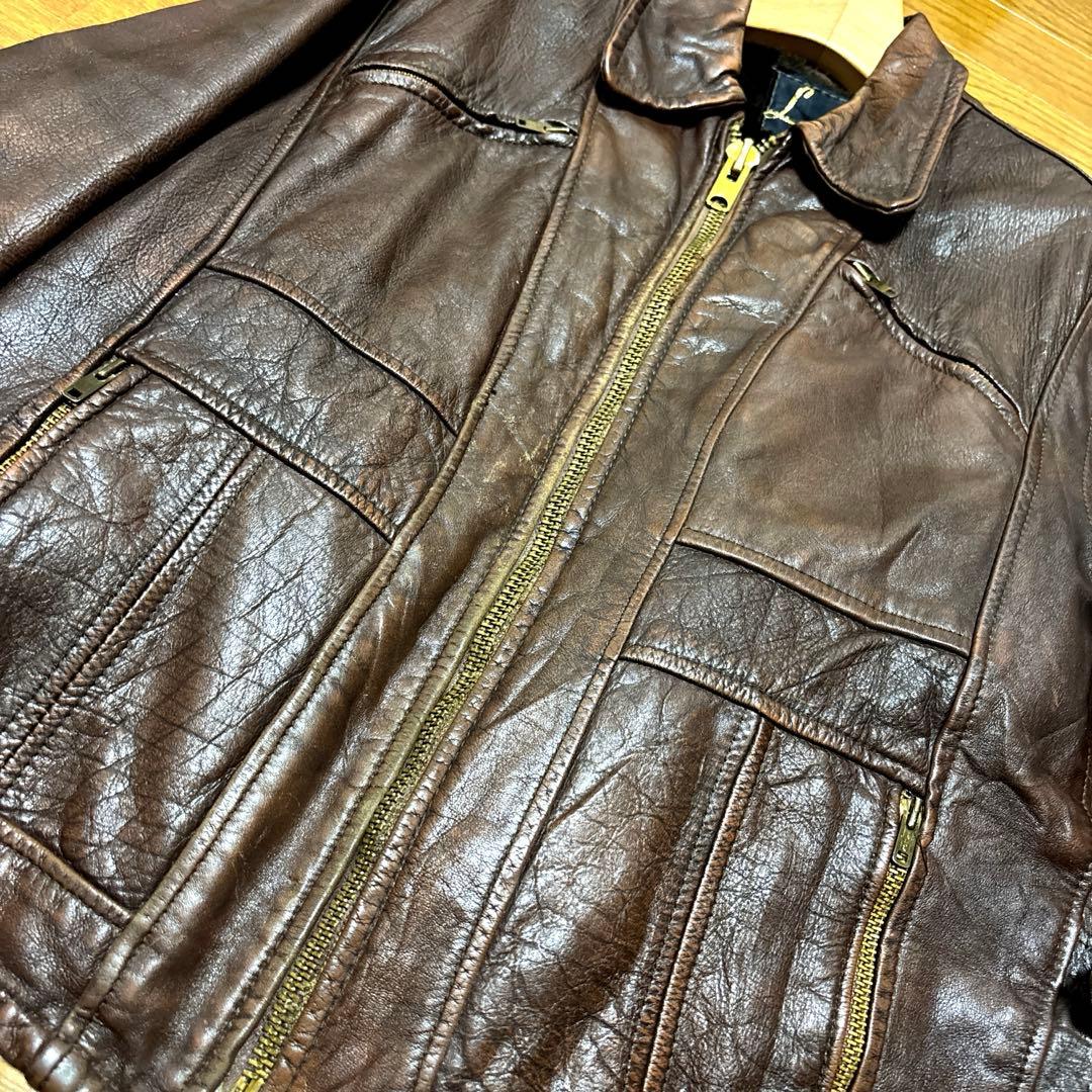 70's ヴィンテージ lesco トミー・ゲレロ着 シングル レザージャケット