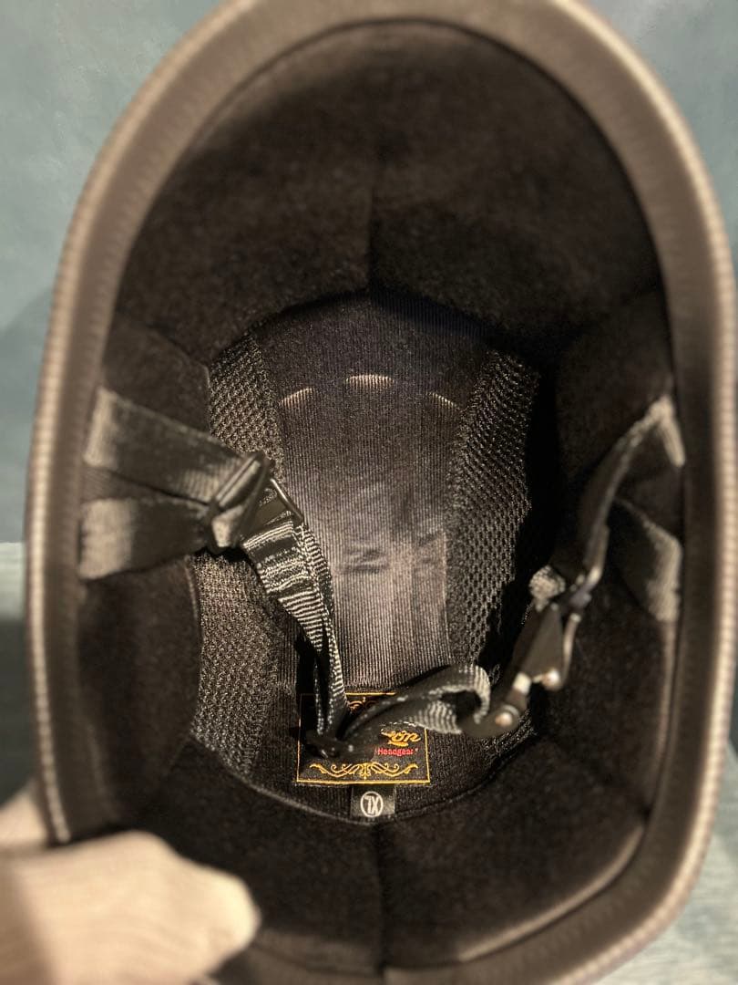 ジョッキーヘルメット 新品 メッキ エイジング ヴィンテージ ハーレー