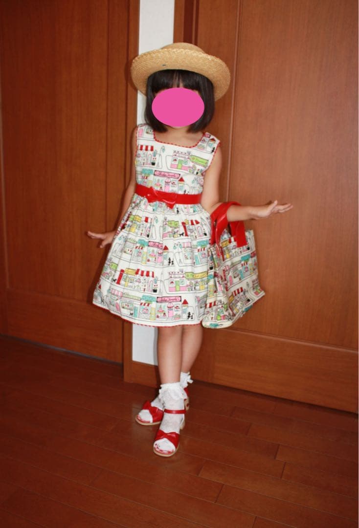 シャーリーテンプル 110 ワンピース 街柄 - メルカリ