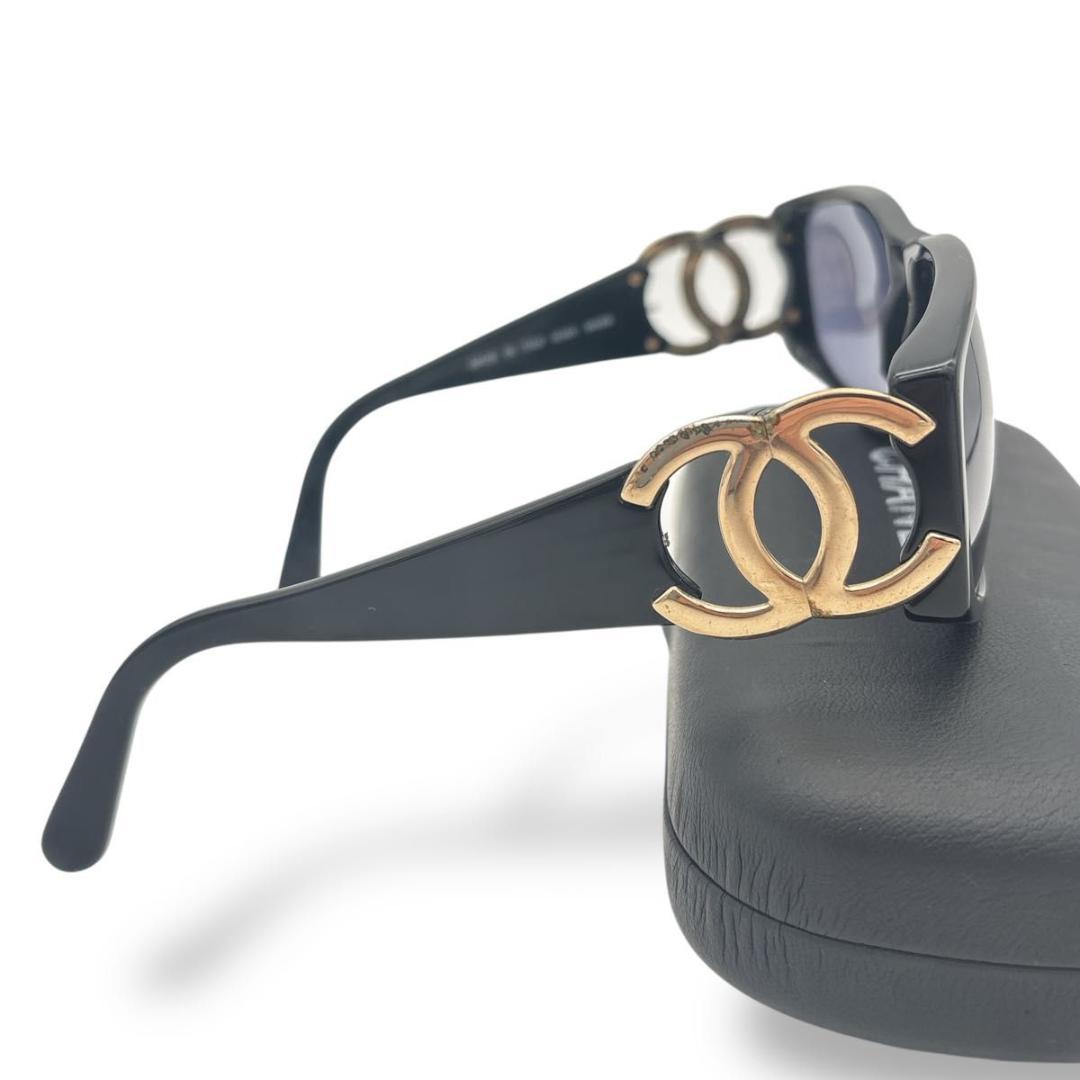 CHANEL sunglasses BLACK coco case gold ⑧ - メルカリ