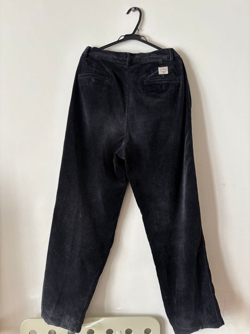 90's Ralph Lauren 2タックコーデュロイパンツ 31 90s ラルフローレン 2タックコーデュロイパンツ 細畝 ブラウン W35L32