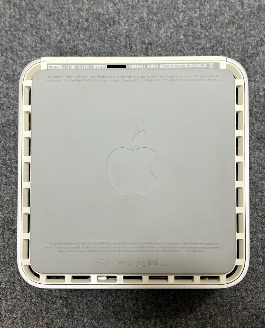 美品 Mac mini 2005 G4 1.42Ghz 1Gb 80GbOS9