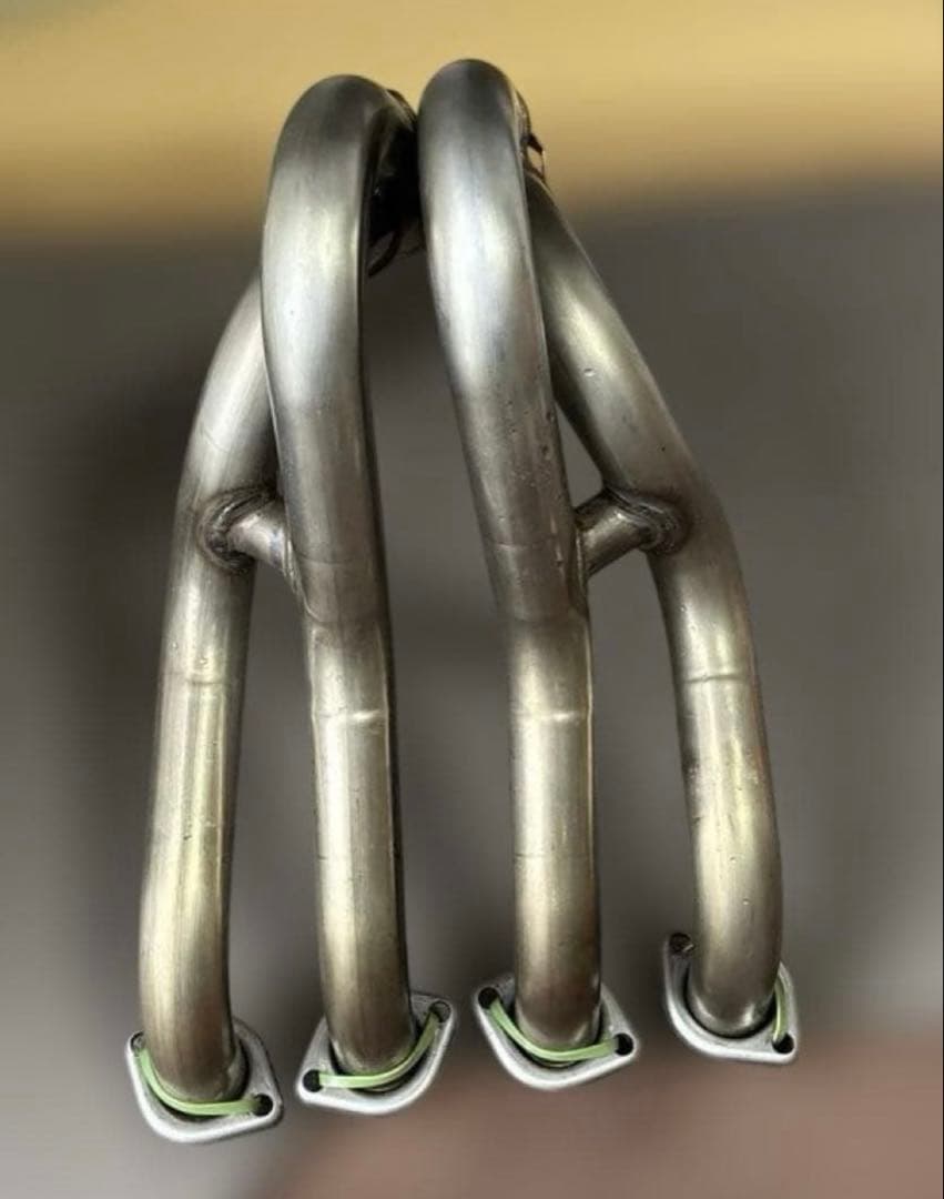 カワサキZX-6R 純正ステンレスエキゾーストパイプ新車取り外し品美品