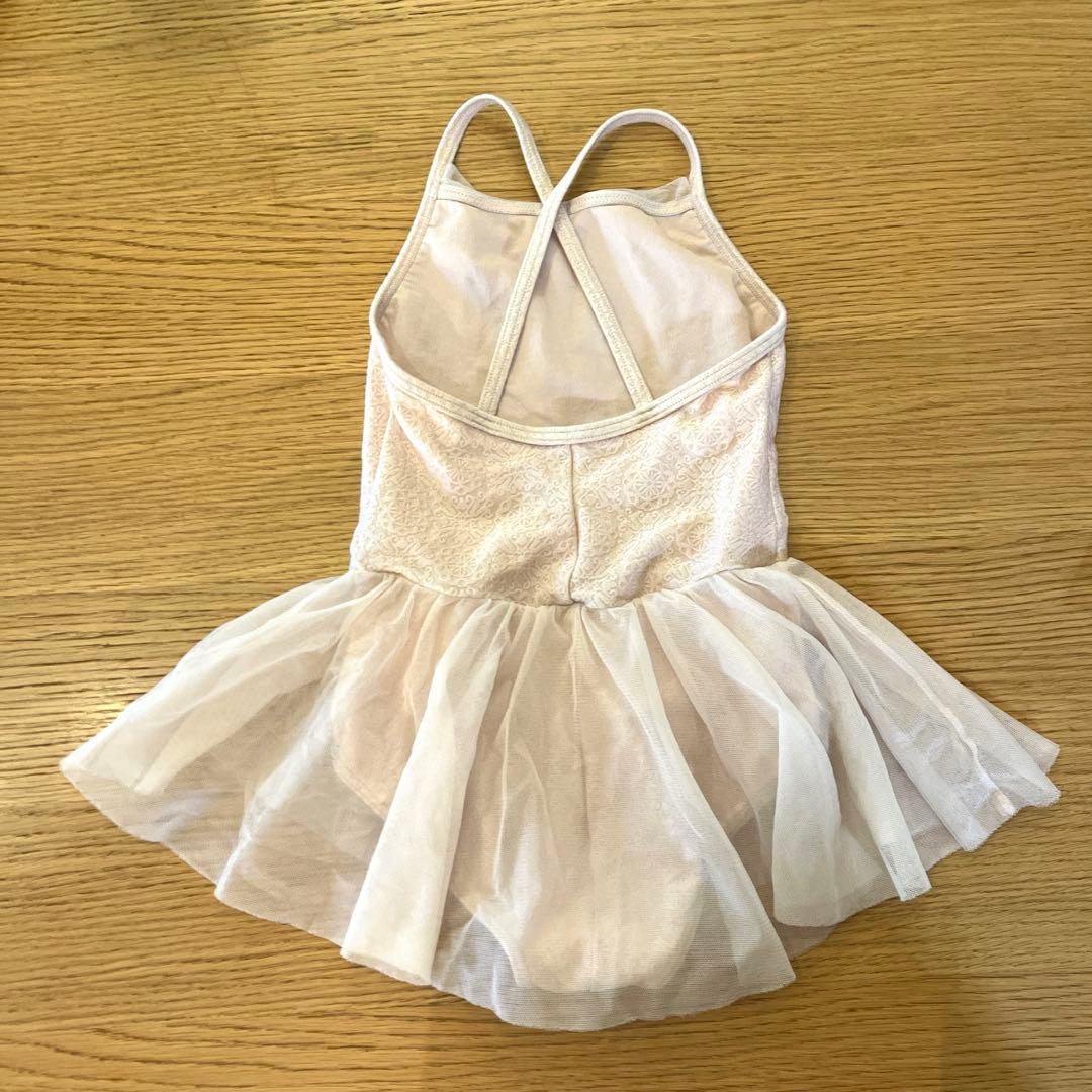 バレエレオタード 120Kサイズ チャコット ベビー ピンク スカート付き