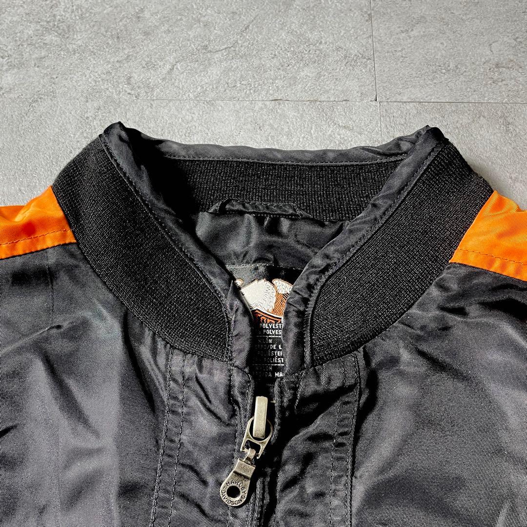 激レア✨️ HARLEY-DAVIDSON ナイロンジャケット 刺繍ロゴ XL - メルカリ