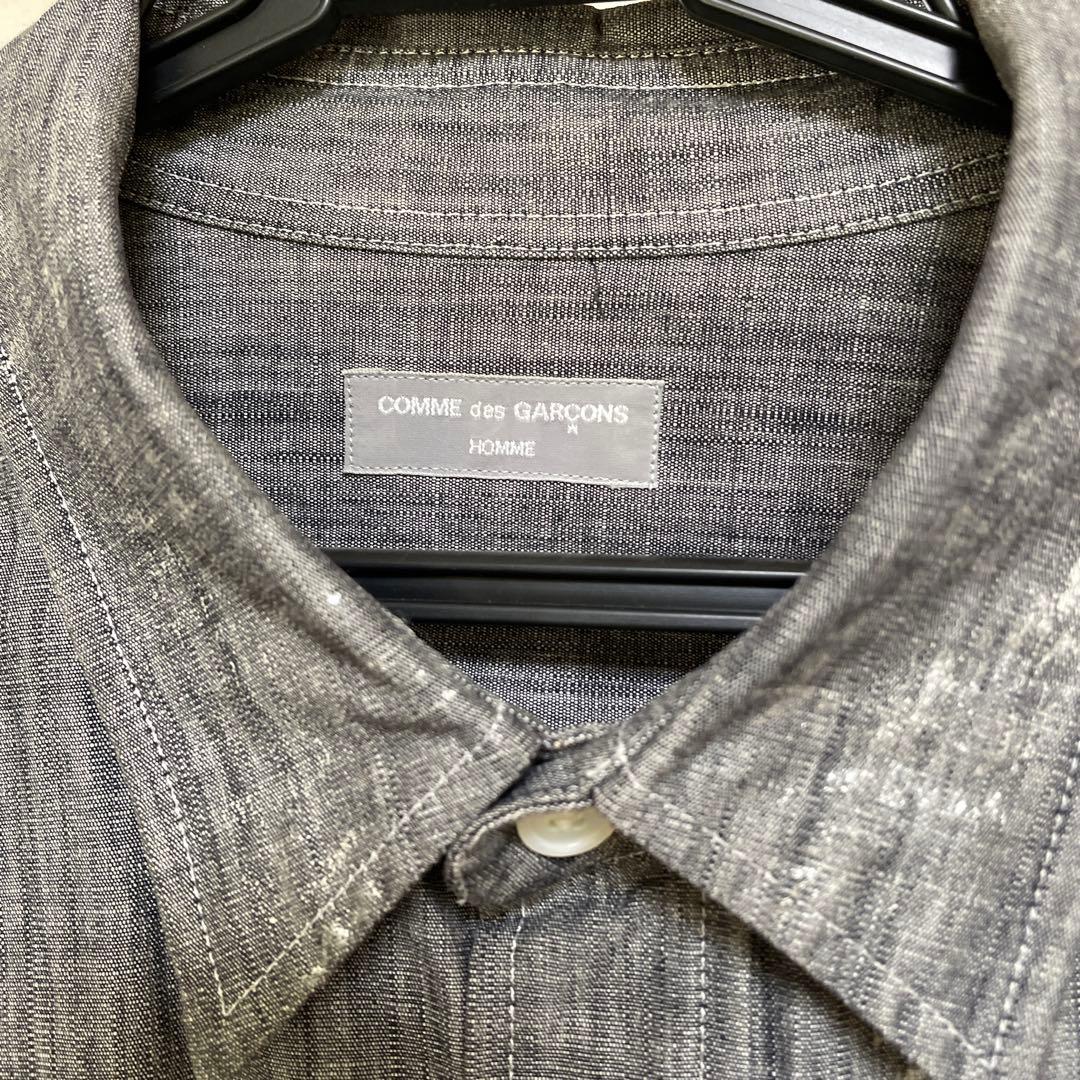 COMME des GARÇONS グレー長袖シャツ - メルカリ