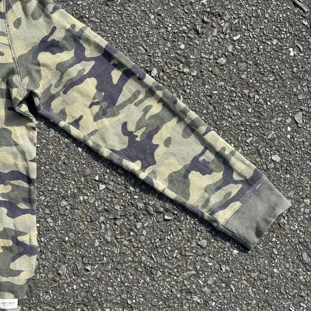 00s GAP サーマル ワッフル ロンt カモ 迷彩 - メルカリ