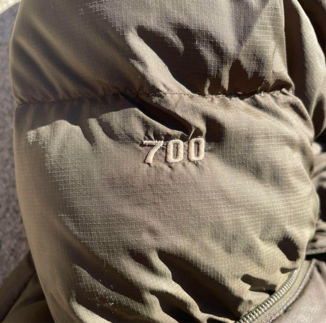 希少！】美品！90s レトロヌプシ センターロゴ カーキ M ノース