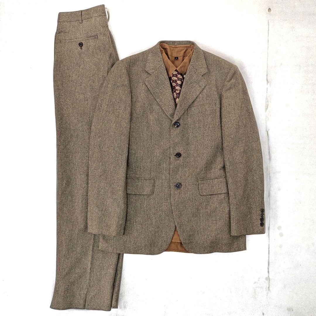 Vintage 80s タケオキクチ ツイード 成人式 セットアップ スーツ Vintage 80s タケオキクチ ツイード 成人式 セットアップ スーツ