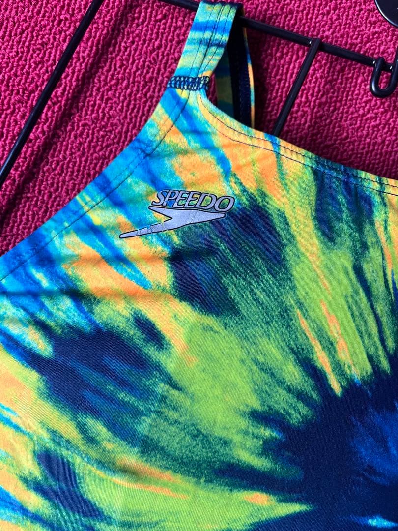 スピード水着　ワンピース水着　競泳水着　ウロコ柄　サイズL 中古品 ハイレグ