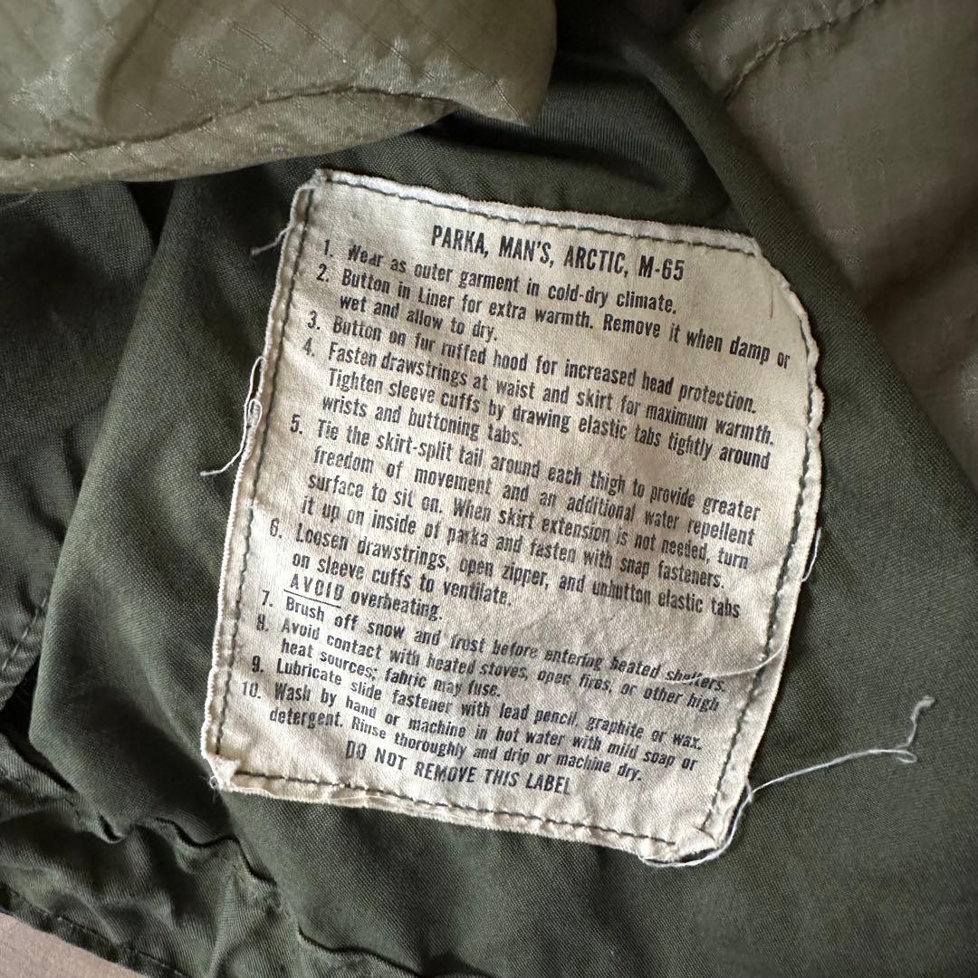 最初期】XS M-65 フィッシュテール フルセット アルミジップ 実物