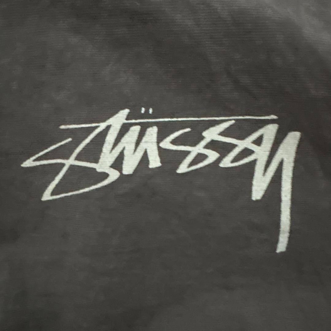 Stussy グレー フード付きナイロンジャケット - メルカリ