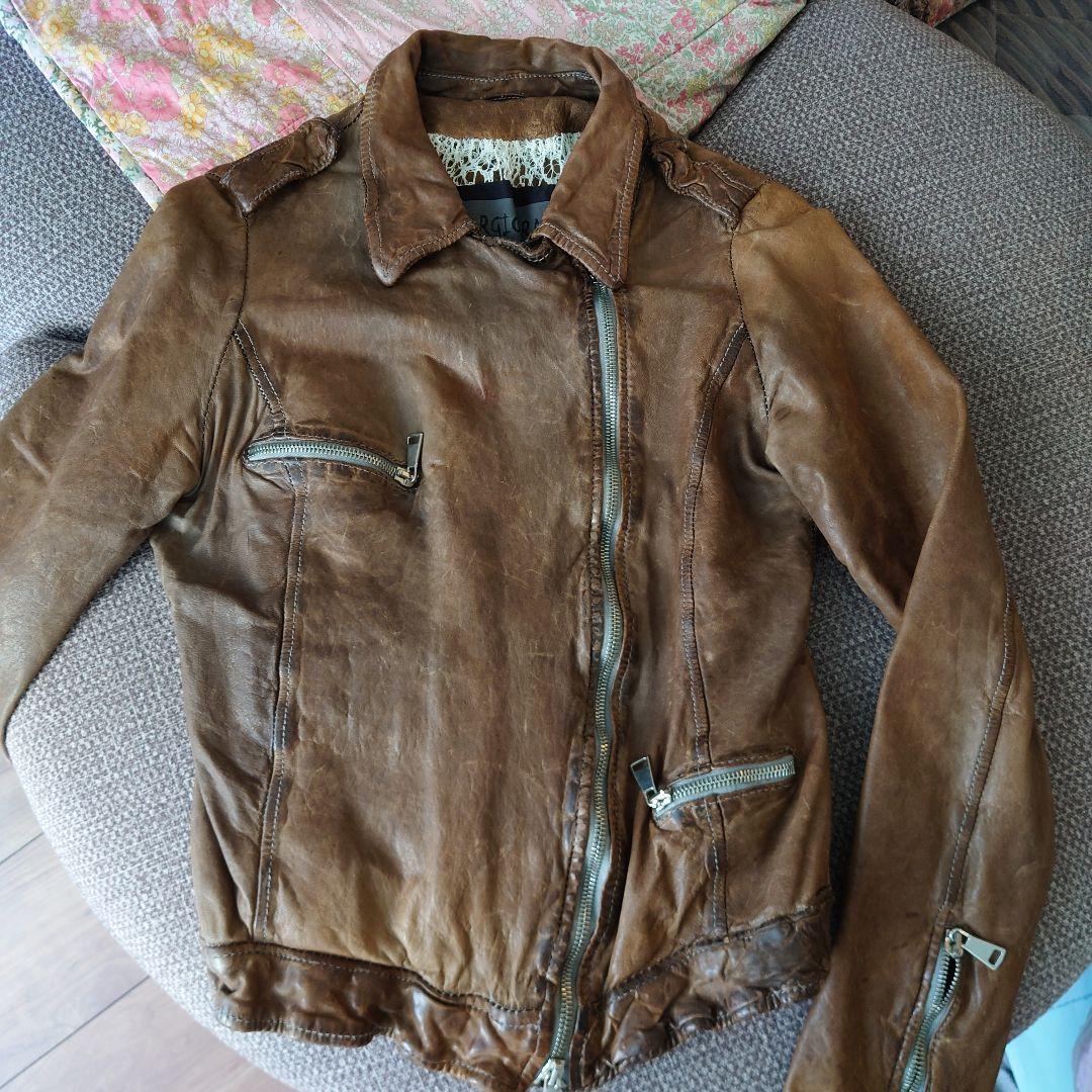 Giorgio Barato 定価20万 レザージャケット 革ジャン ライダース