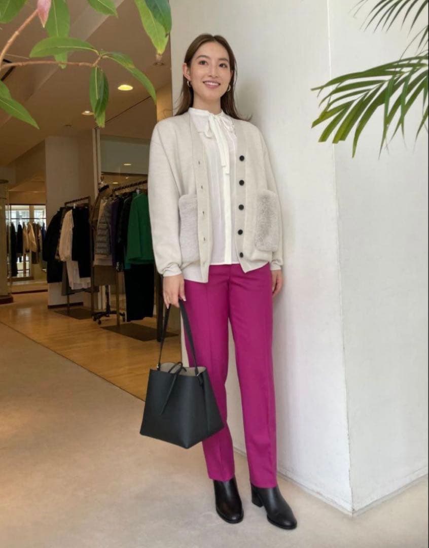 新品 Ballsey ウールポリエステルミラノリブ ファーポケット