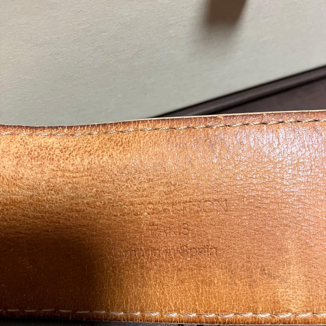 正規店美品】Louis VuittonベルトイニシャルLV アズールキャンバス