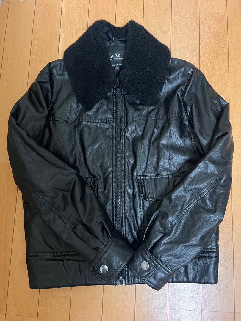 A.P.C. ブラックレザージャケット 36 A.P.C. / アーペーセー | レザーブルゾン - Black | 通販 - 正規取扱店