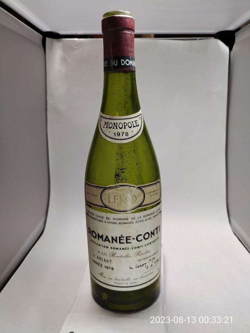 希少 1978年 ロマネ・コンティ 空瓶 DRC - メルカリ