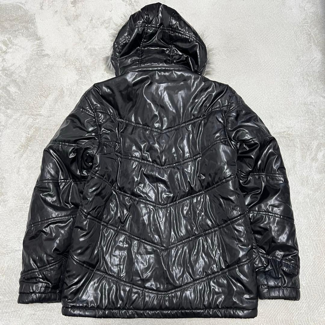 archive Y2K ファー ジャケット 光沢 平成 ギャル お兄系 黒 - メルカリ