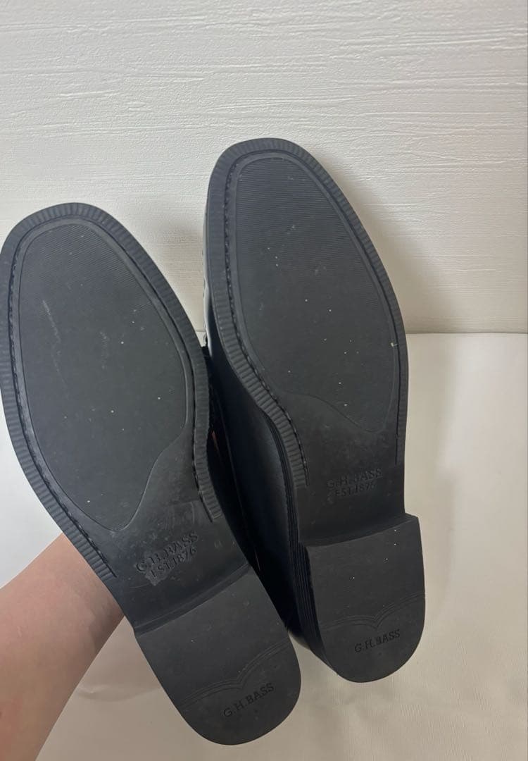 【美品】G.H.BASS　LARSON　11711D　BLACK