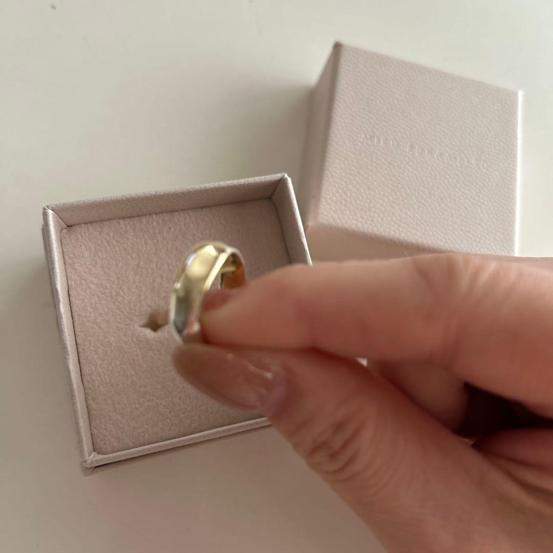 MIKUFUKAMITSU まとうリング 7号(SV/925/K18YGpt)