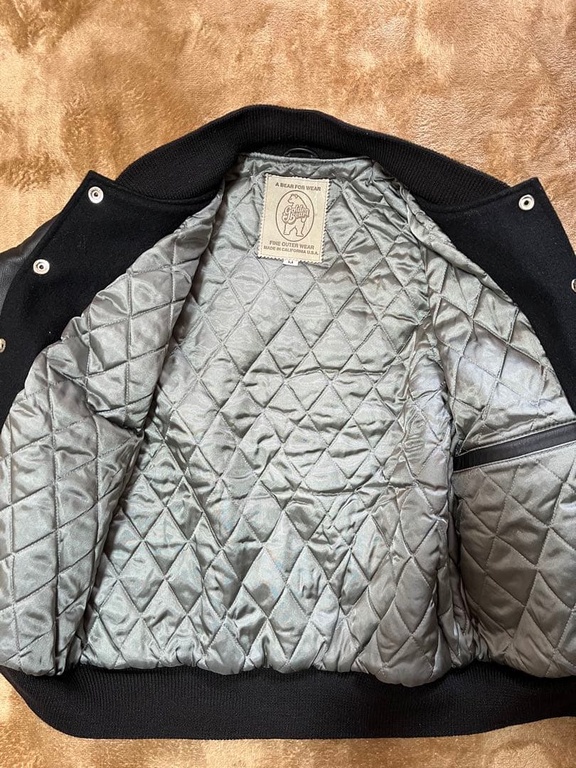 ゴールデンベア」スタジャン 90年代ヴィンテージ ブラック サイズM