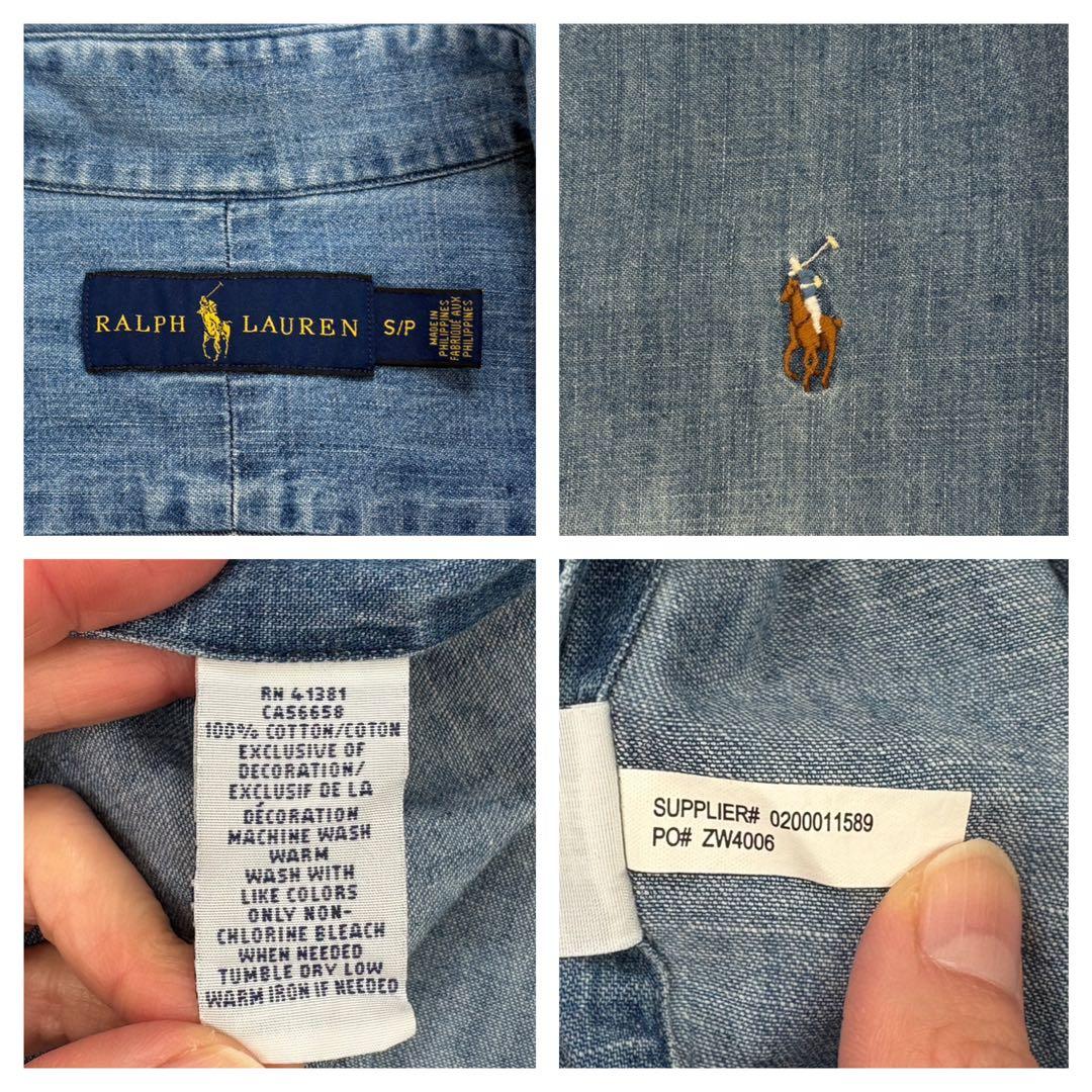 即完売✳︎ラルフローレン現行ダンガリーシャツマルチポニーデニム