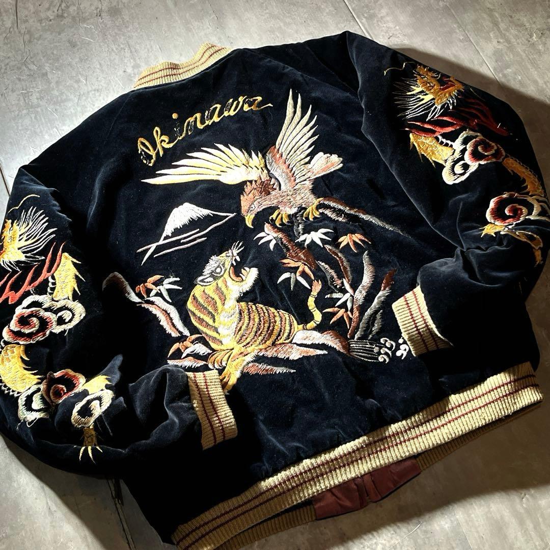 テーラー東洋 別珍 スカジャン 鷹×虎 USMC 龍 スーベニアジャケット M テーラー東洋 別珍 スカジャン 鷹×虎 USMC 龍 スーベニアジャケット L