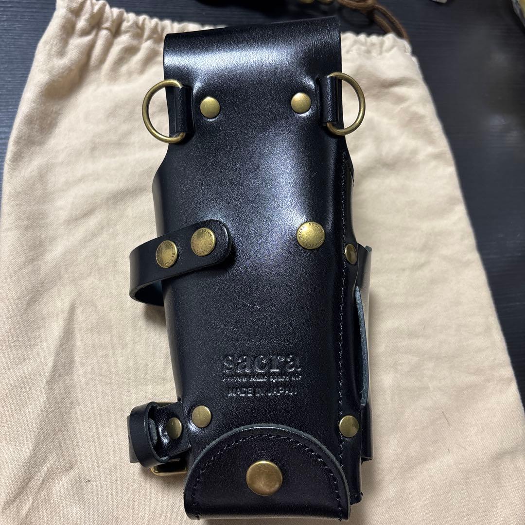 sacra シザーケース 黒 SA-09 元値24200円 - メルカリ
