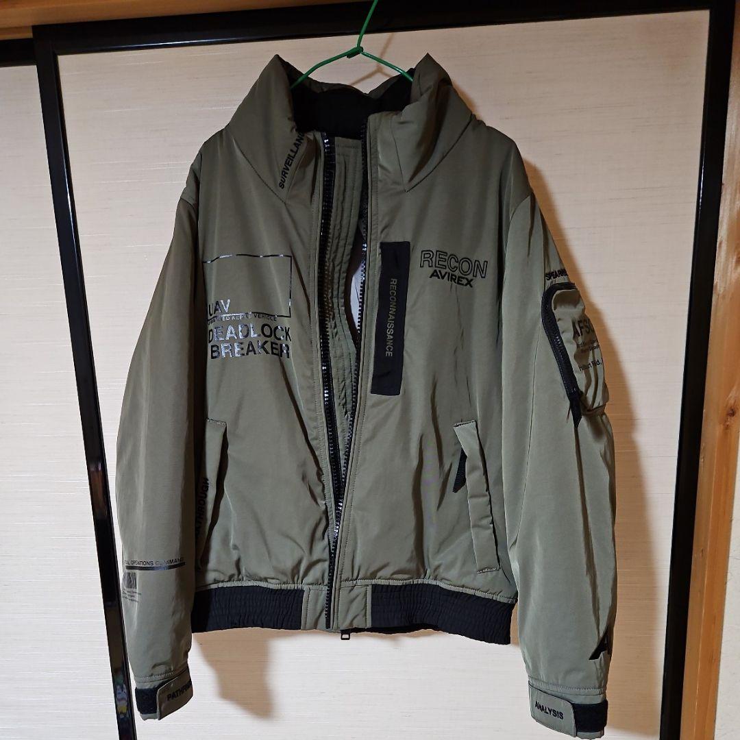 AVIREXフライトジャケット ウェザーウォッチャーカラーオリーブサイズS