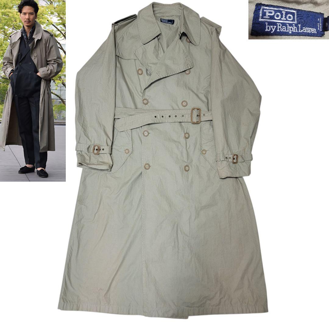 西口修平愛用 90S 1枚袖 ポロラルフローレン トレンチコート - メルカリ