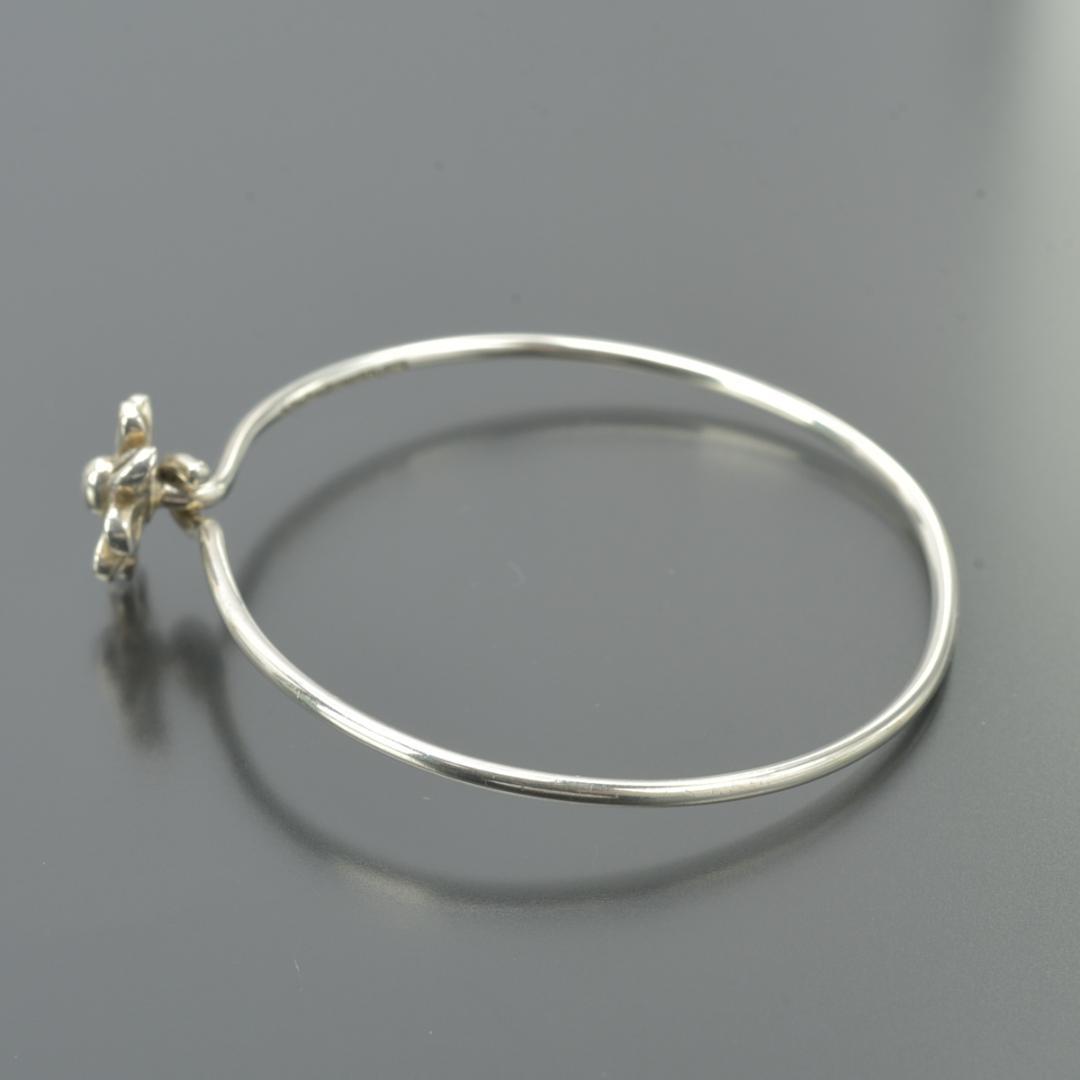 新品仕上げ◇ティファニー デイジー フラワー バングル 18cmSV925 腕輪