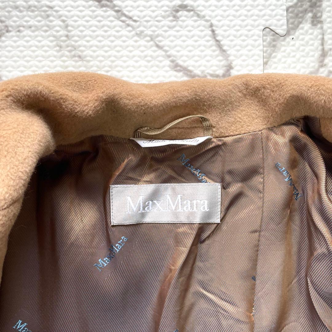 極美品】マックスマーラ マニュエラ ベルテッドコート アンゴラ ウール