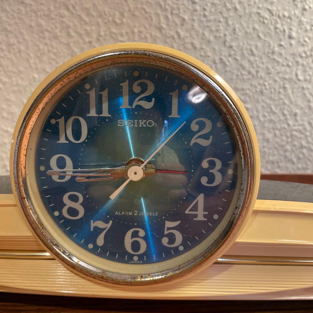 SEIKO 置き時計 手巻き スペースエイジ 昭和レトロ - メルカリ